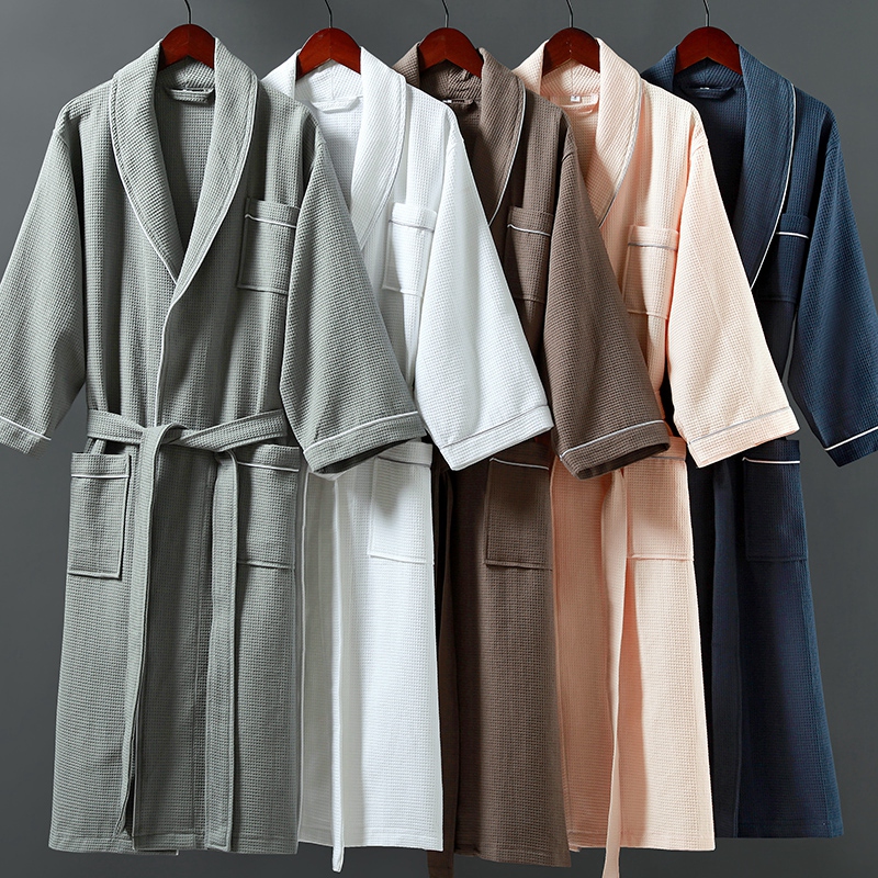 یقه شال وافل کوچک 100% پنبه ای با حوله لوله کشی یقه شال وافل کوچک 100% پنبه ای با حوله لوله کشی