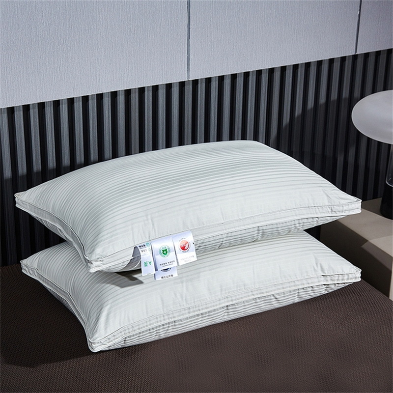 بالش سه لایه اردک پرکننده بالش راه راه ساتین