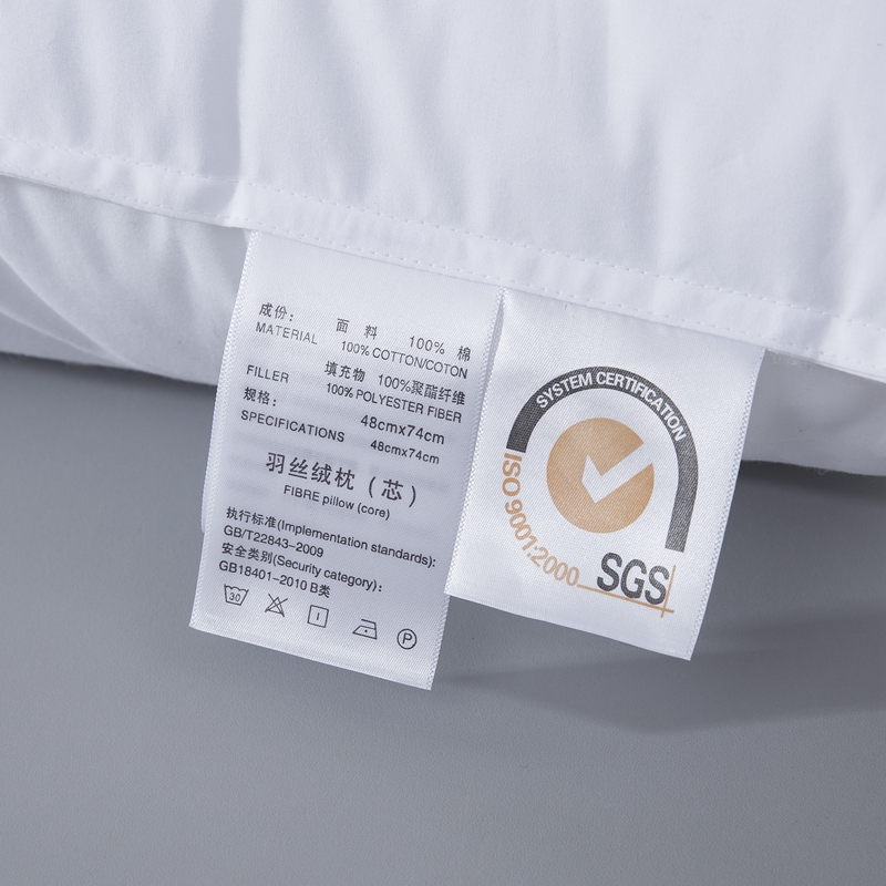 بالش پرکننده میکروفایبر پارچه پلی استر سایلنس برای هتل بالش پرکننده میکروفایبر پارچه پلی استر سایلنس برای هتل